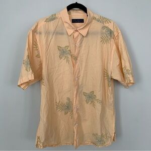 Reyn Spooner Floral Button Down Short Sleeve Shirt Size L